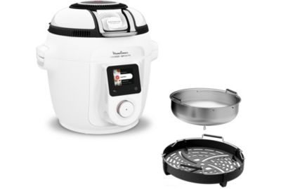 Cookeo MOULINEX Multicuiseur Airfryer Cookeo Infinity Blanc CE9721F0 16 modes de cuisson, 6,5 L