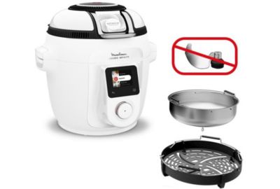 Cookeo MOULINEX Multicuiseur Airfryer Cookeo Infinity Blanc CE9721F0 16 modes de cuisson, 6,5 L