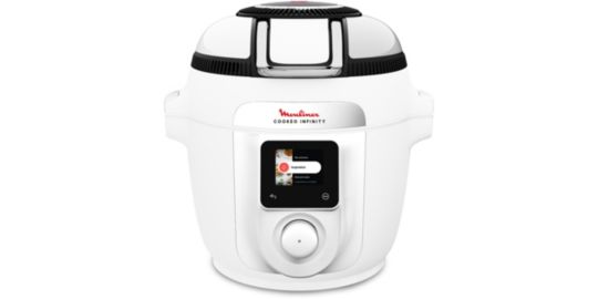 Cookeo MOULINEX Multicuiseur Airfryer Cookeo Infinity Blanc CE9721F0 16 modes de cuisson, 6,5 L