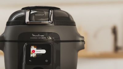 Voir la vidéo pour Cookeo MOULINEX Multicuiseur Airfryer Cookeo Infinity Noir CE9828F0 20 modes de cuisson, 6,5 L