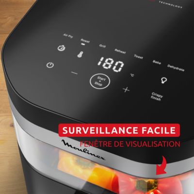 Voir la vidéo pour Friteuse sans huile MOULINEX EASY FRY INFRARED 7L BLACK EZ8328F0