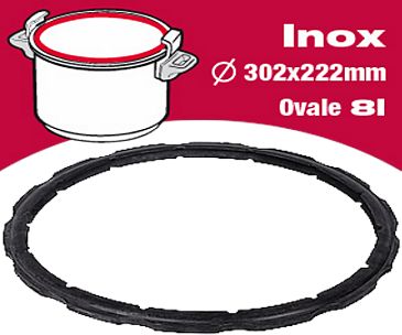 Joint pour autocuiseur inox clipso 8l-10l diamètre 253mm - 792237