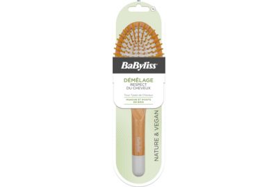 Brosse à cheveux BABYLISS BOIS PNEUMATIQUE PICOTS BOIS