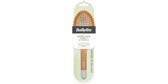Brosse à cheveux BABYLISS BOIS PNEUMATIQUE PICOTS BOIS