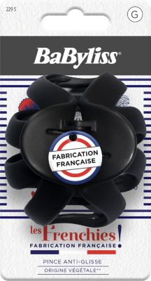 Pince cheveux BABYLISS anti-glisse végétale - Made in France