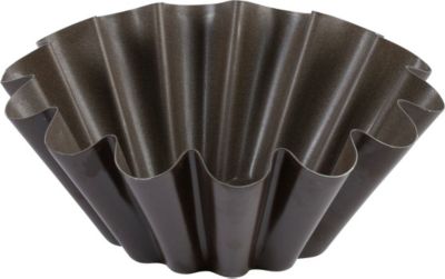 Moule à briochette GOBEL Brioche grosses côtes - fond plat - anti