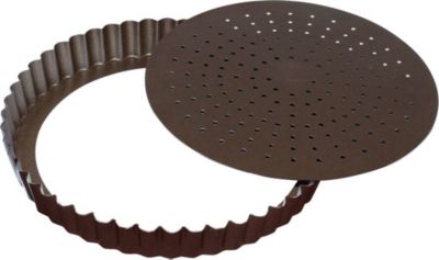 Moule à tartelette GOBEL Tourtière cannelée perforée - antiadhére