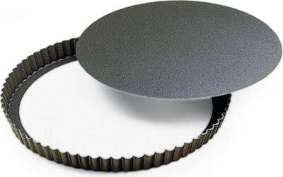 Moule à tartelette GOBEL Tourtière ronde cannelée haute - antiadh