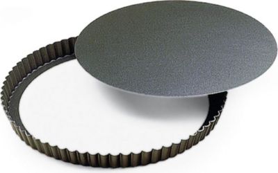 Moule à tartelette GOBEL Tourtière ronde cannelée haute - antiadh