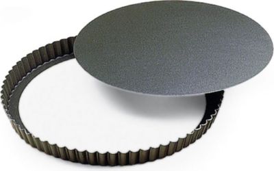 Moule à tartelette GOBEL Tourtière ronde cannelée haute - antiadh