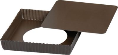 Moule à tartelette GOBEL Tarte carrée cannelée - antiadhérente -