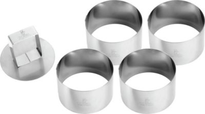 Cercle pâtisserie GOBEL Boîte de 4 cercles inox épaisseur 6/10è
