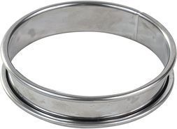 Moule à tartelette GOBEL Cercle à tarte - inox - bords roulés - é