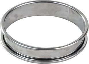 Moule à tartelette GOBEL Cercle à tarte - inox - bords roulés - é