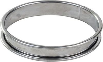 Moule à tartelette GOBEL Cercle à tarte - inox - bords roulés - é