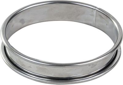 Moule à tartelette GOBEL Cercle à tarte - inox - bords roulés - é