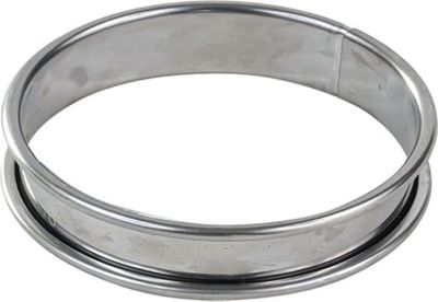 Moule à tartelette GOBEL Cercle à tarte - inox - bords roulés - é