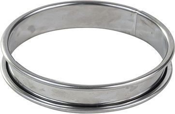 Moule à tartelette GOBEL Cercle à tarte - inox - bords roulés - é
