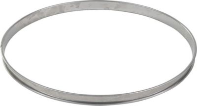 Moule à tartelette GOBEL Cercle à tarte - inox - bord roulé - épa