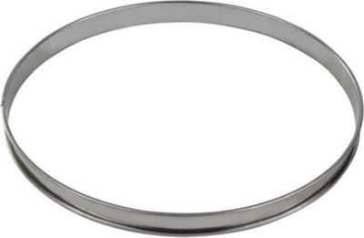 Moule à tartelette GOBEL Cercle à tarte - inox - bord roulé - épa