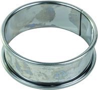 Moule à tartelette GOBEL Cercle à tarte haut - inox - bords roulé