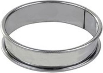 Moule à tartelette GOBEL Cercle à tarte haut - inox - bords roulé