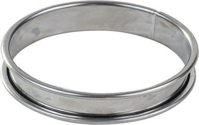 Moule à tartelette GOBEL Cercle à tarte haut - inox - bords roulé