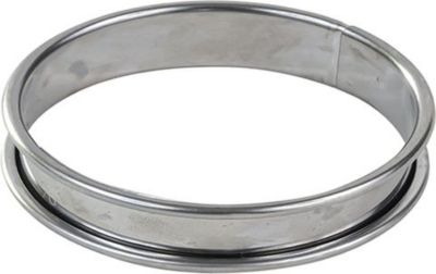 Moule à tartelette GOBEL Cercle à tarte haut - inox - bords roulé