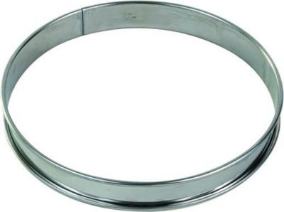 Moule à tartelette GOBEL Cercle à tarte haut - inox - bords roulé