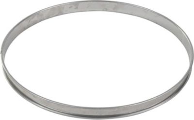 Moule à tartelette GOBEL Cercle à tarte haut - inox - bords roulé Moule à tartelette GOBEL Cercle à tarte haut - inox - bords roulé