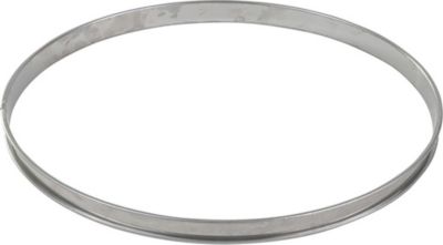 Moule à tartelette GOBEL Cercle à tarte haut - inox - bords roulé Moule à tartelette GOBEL Cercle à tarte haut - inox - bords roulé