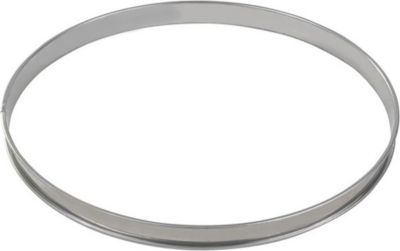 Moule à tartelette GOBEL Cercle à tarte haut - inox - bords roulé