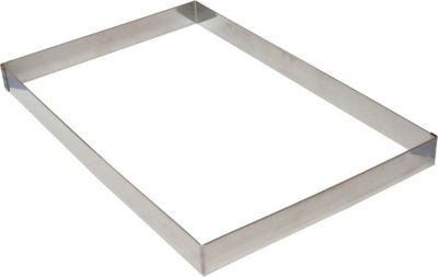 Cadre à pâtisserie GOBEL Cadre à opéra - inox - 400 x 300 x 45 mm Cadre à pâtisserie GOBEL Cadre à opéra - inox - 400 x 300 x 45 mm