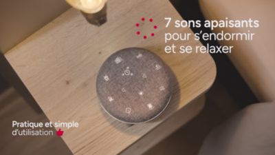 Voir la vidéo pour Générateur de bruits blancs TERRAILLON Aide a l'endormissement Sonore - ZEN BOX