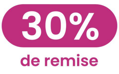 30% de remise immédiate