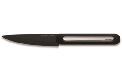 Couteau à steak LE COUTEAU DU CHEF silicone manche - lame noir Blister Pegb