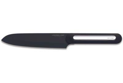Couteau japonais LE COUTEAU DU CHEF silicone manche - lame noir Blister Pegb