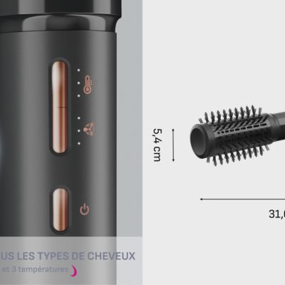 Voir la vidéo pour Brosse soufflante CALOR Air Shape UB9820C0 4 en 1