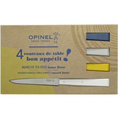 Set de couteaux OPINEL Bon Appétit CELESTE 4 couteaux de table