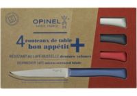 Coffret couteau OPINEL de table x4 Primo bleu rouge nuage