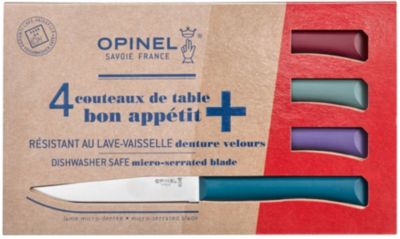 Couteau à steak OPINEL Bon Appétit + Glam 4 couteaux de table