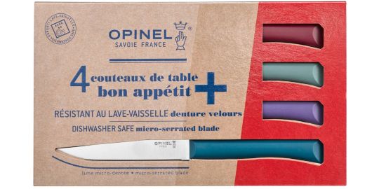 Couteau à steak OPINEL Bon Appétit + Glam 4 couteaux de table