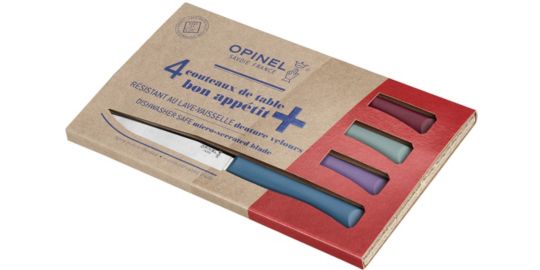 Couteau à steak OPINEL Bon Appétit + Glam 4 couteaux de table
