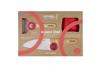 Set de couteaux OPINEL Coffret Le Petit Chef Rouge CE