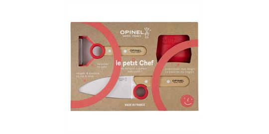 Set de couteaux OPINEL Coffret Le Petit Chef Rouge CE