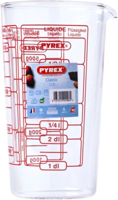Pyrex 8022313 Classic Broc mesureur en verre avec couvercle 1L