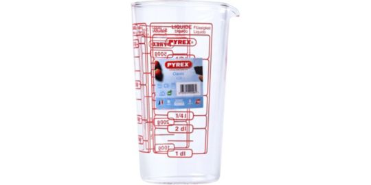 Verre doseur PYREX verre mesureur 0.5L
