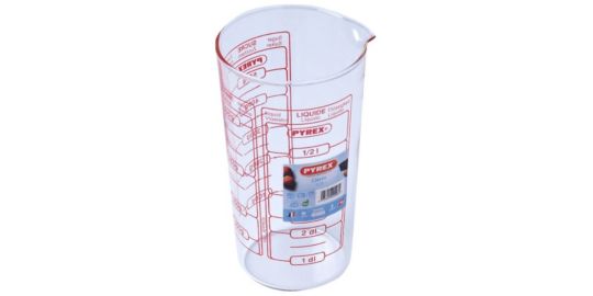 Verre doseur PYREX verre mesureur 0.5L