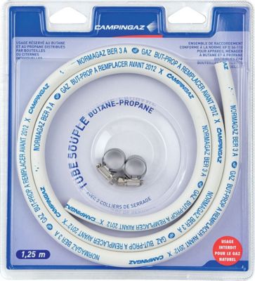 Tuyau gaz CAMPINGAZ pour barbecue à tétine NF GAZ 1.25m