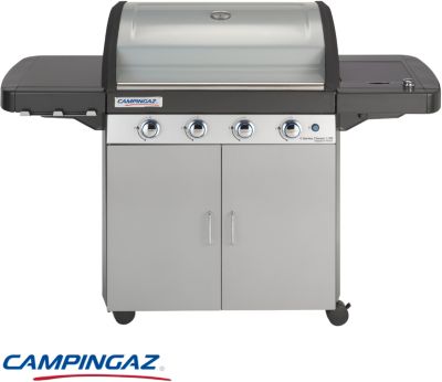 Barbecue gaz CAMPINGAZ 4 Séries Classic LXS inox noir 4 brûleurs sur chariot 72 cm